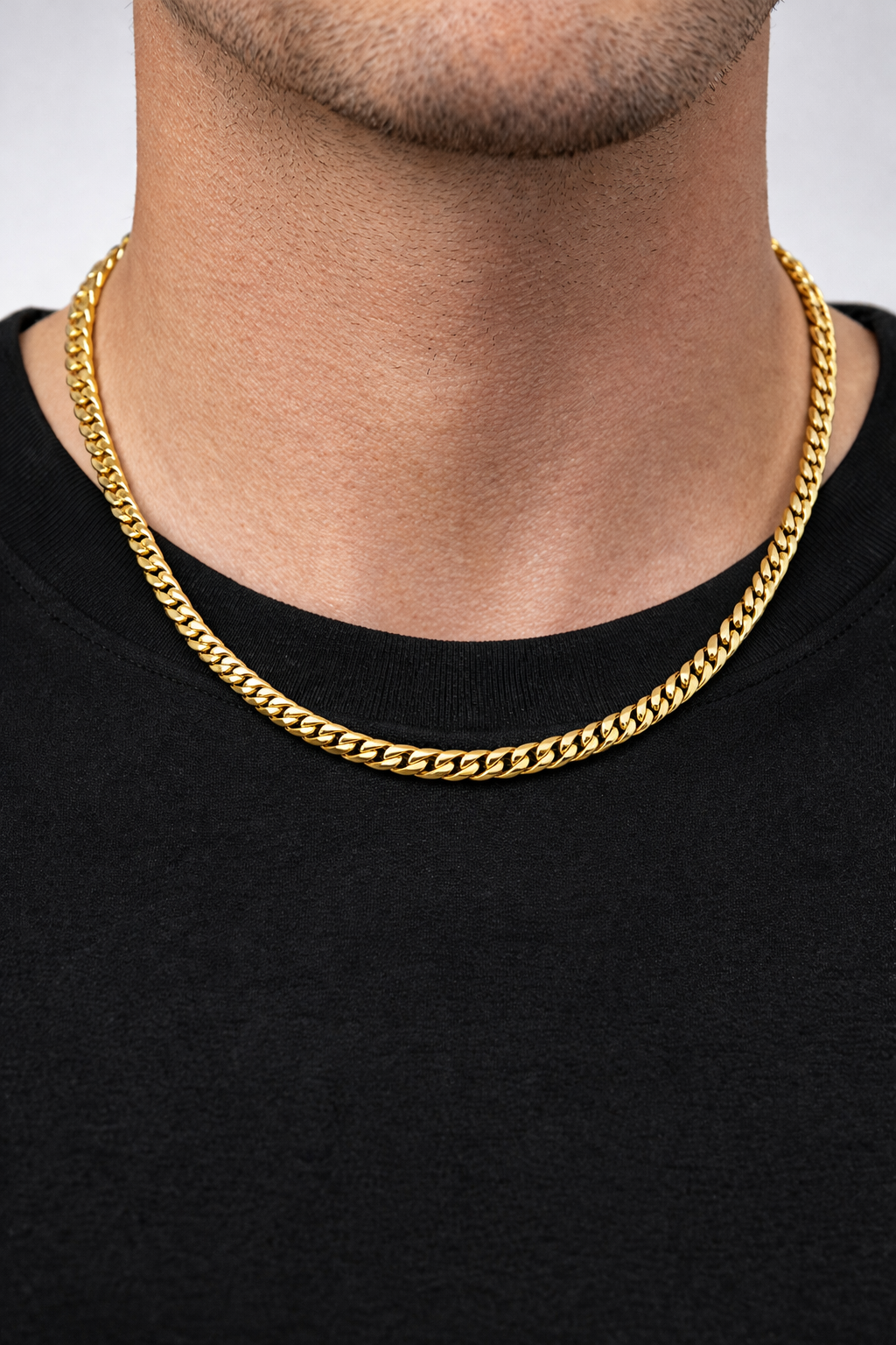 18K Gold Filled Cuban Chain, 22 inch 6mm