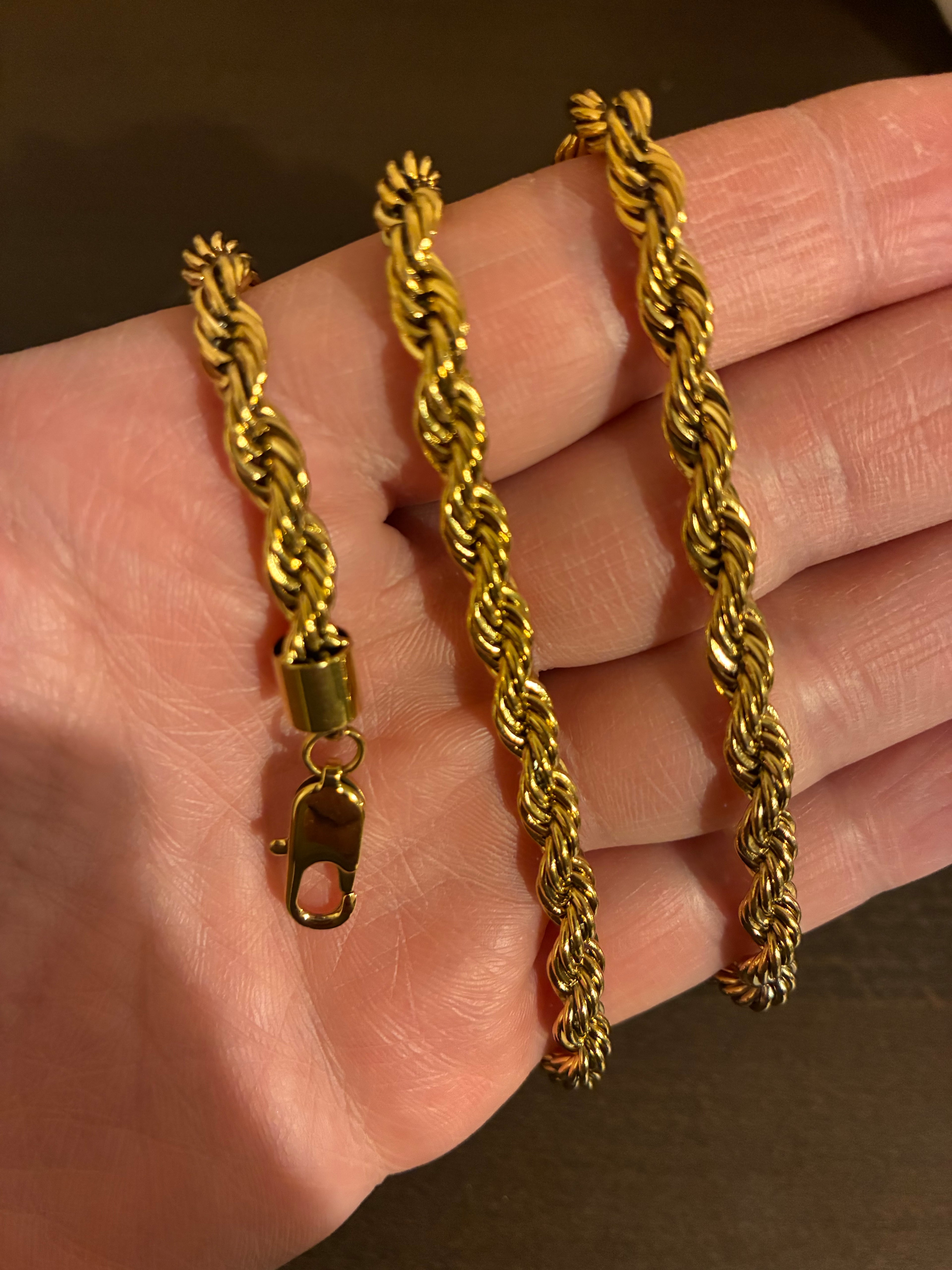 18K Gold Filled Rope Chain